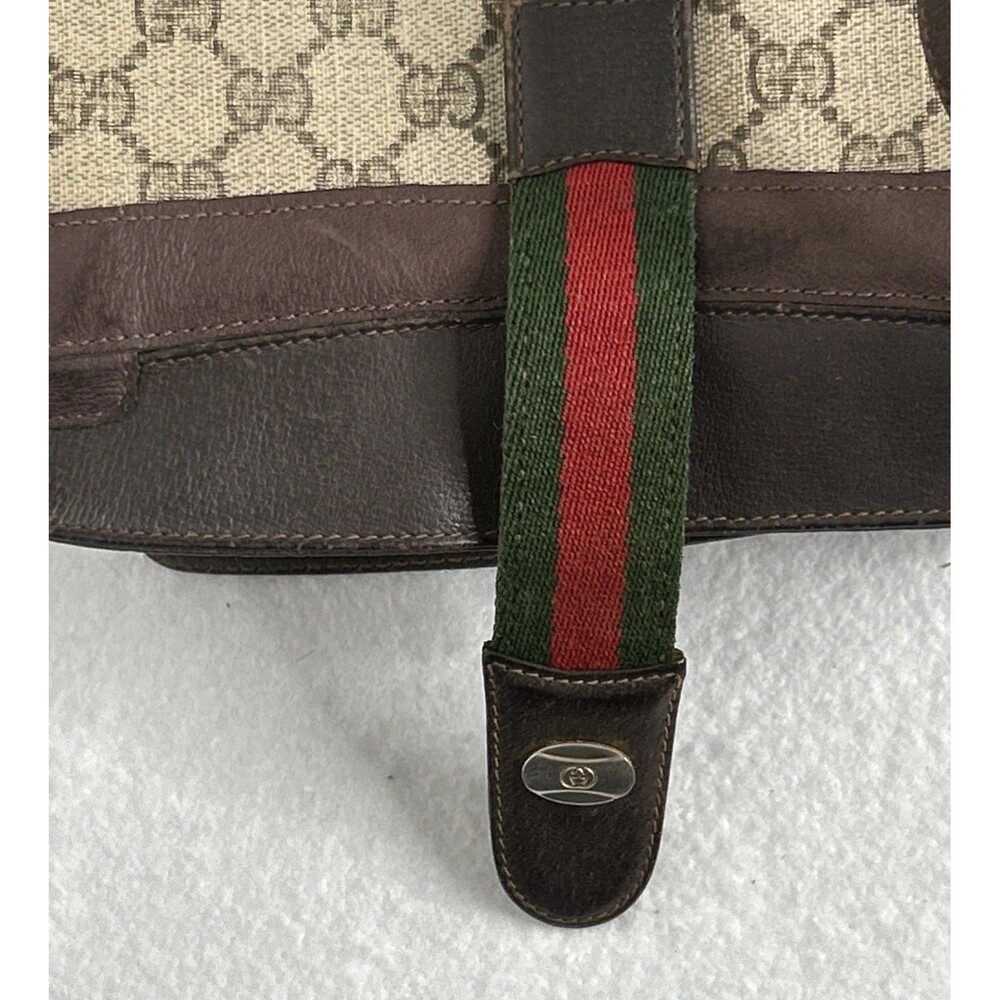 Vintage Gucci Shoulder Bag Crossbody GG PVC Leather 10.02.024 1980’s Classic - Picture 12 of 12